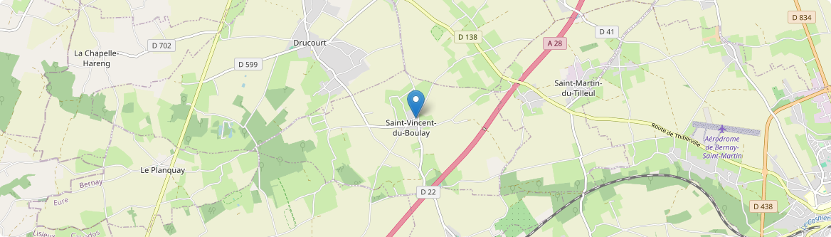 Saint-Vincent-du-Boulay - Carte