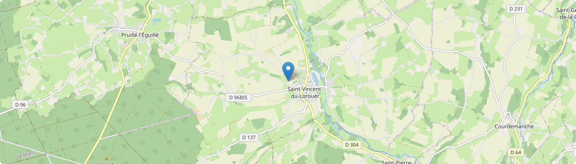Saint-Vincent-du-Lorouër - Carte