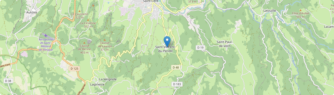 Saint-Vincent-du-Pendit - Carte