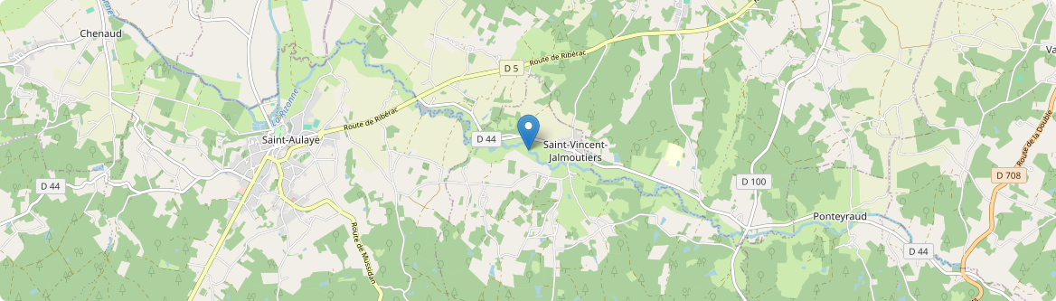 Saint-Vincent-Jalmoutiers - Carte