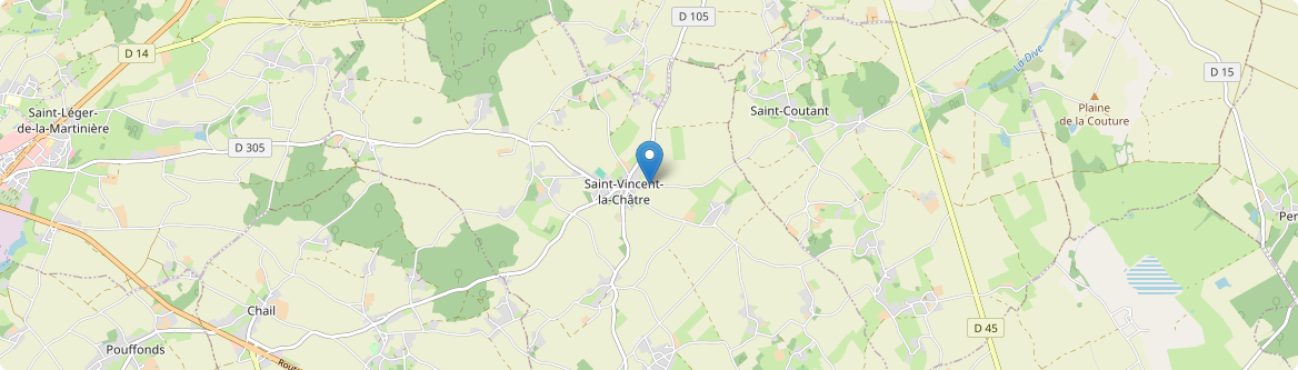 Saint-Vincent-la-Châtre - Carte