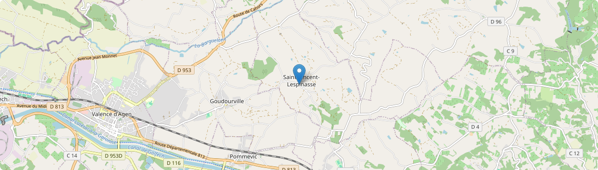 Saint-Vincent-Lespinasse - Carte