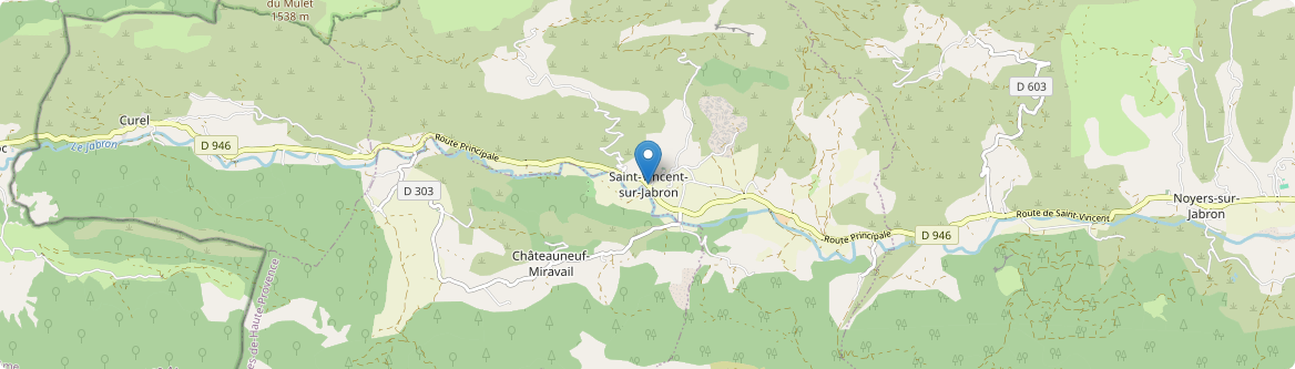 Saint-Vincent-sur-Jabron - Carte