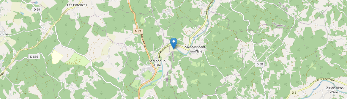 Saint-Vincent-sur-l'Isle - Carte