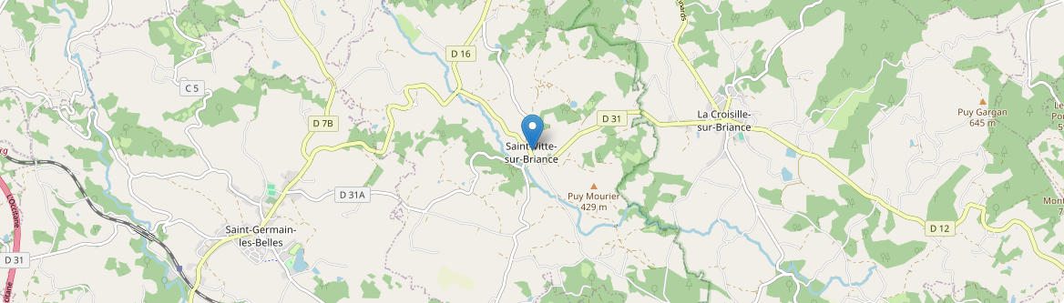 Saint-Vitte-sur-Briance - Carte