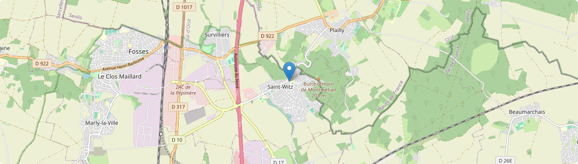Saint-Witz - Carte