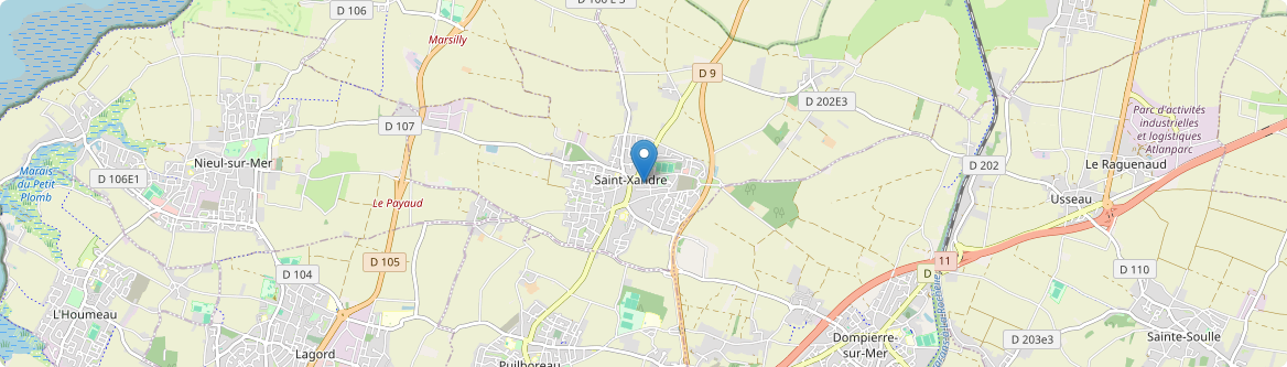 Saint-Xandre - Carte