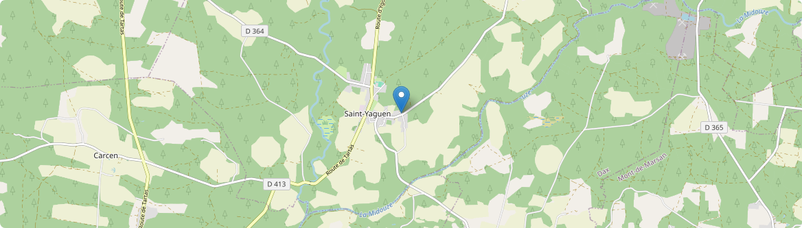 Saint-Yaguen - Carte