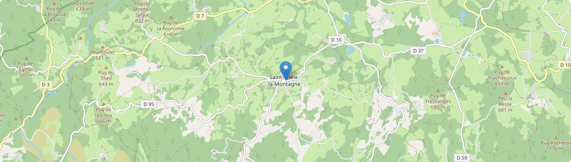 Saint-Yrieix-la-Montagne - Carte