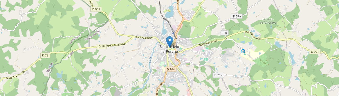 Saint-Yrieix-la-Perche - Carte