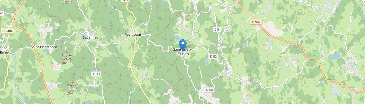 Saint-Yrieix-les-Bois - Carte