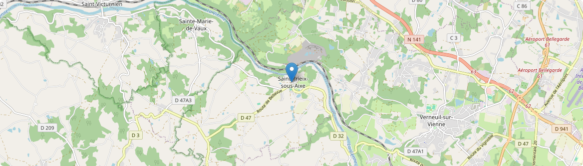 Saint-Yrieix-sous-Aixe - Carte