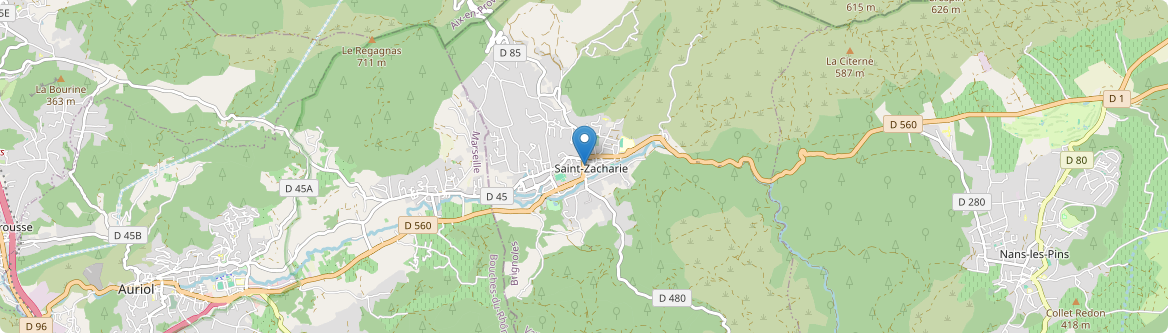 Saint-Zacharie - Carte