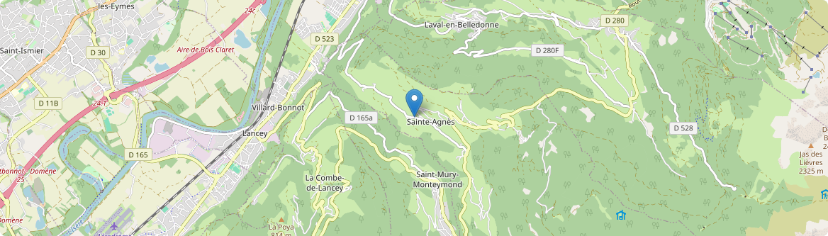 Sainte-Agnès - Carte