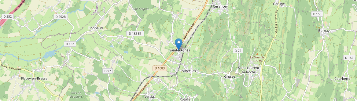 Sainte-Agnès - Carte