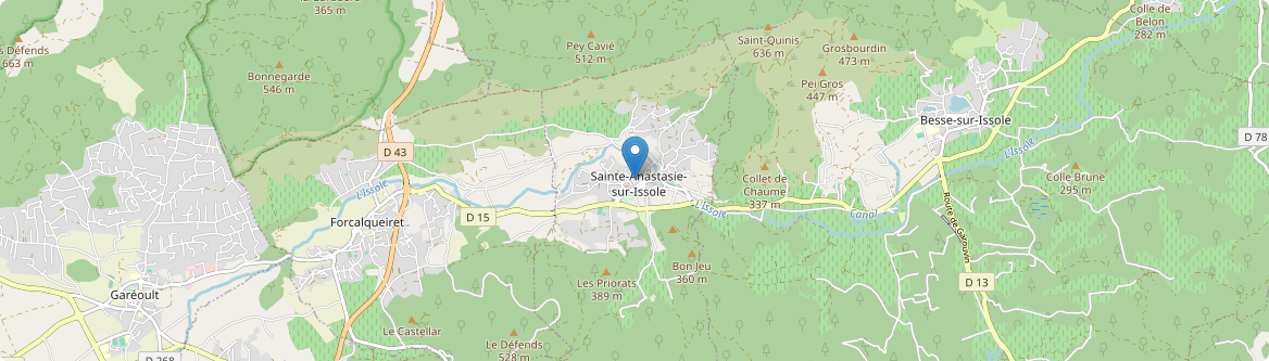 Sainte-Anastasie-sur-Issole - Carte