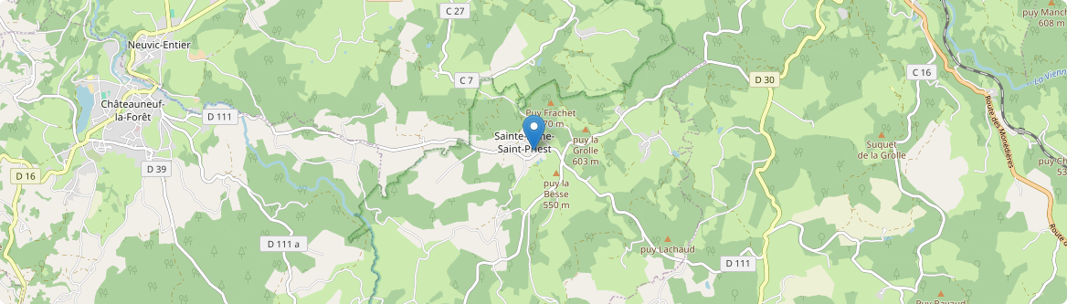 Sainte-Anne-Saint-Priest - Carte