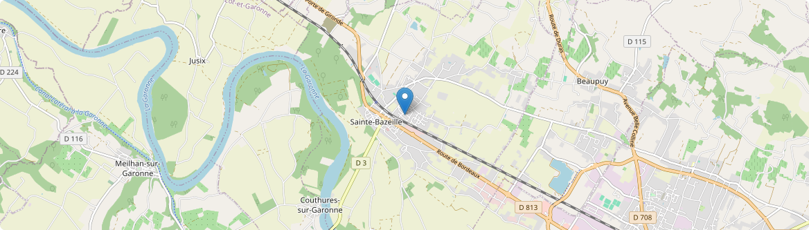 Sainte-Bazeille - Carte