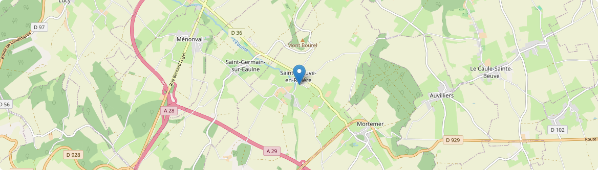 Sainte-Beuve-en-Rivière - Carte