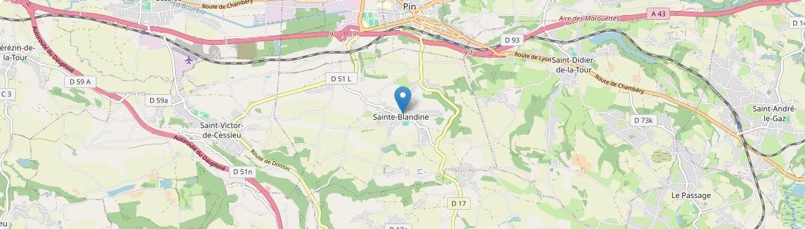 Sainte-Blandine - Carte