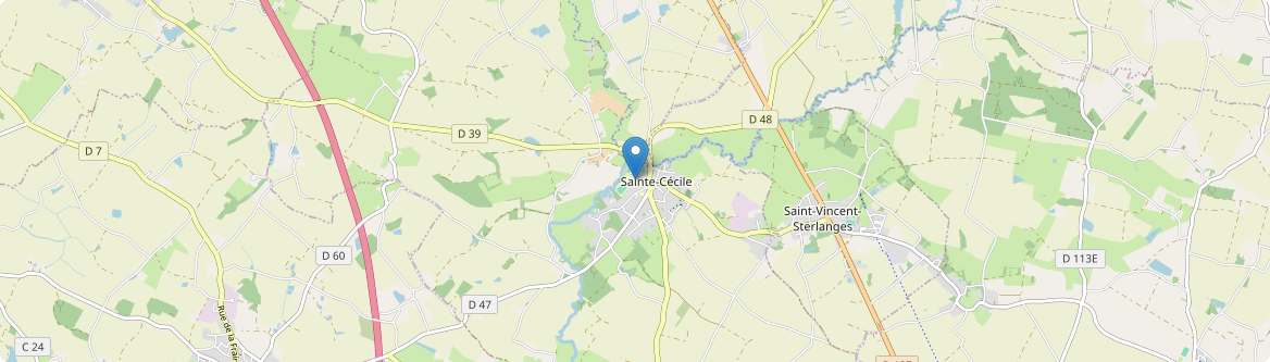 Sainte-Cécile - Carte