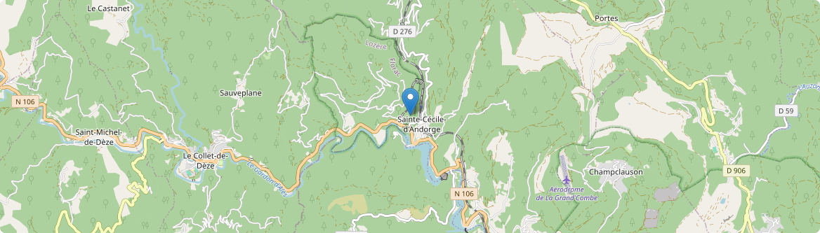 Sainte-Cécile-d'Andorge - Carte