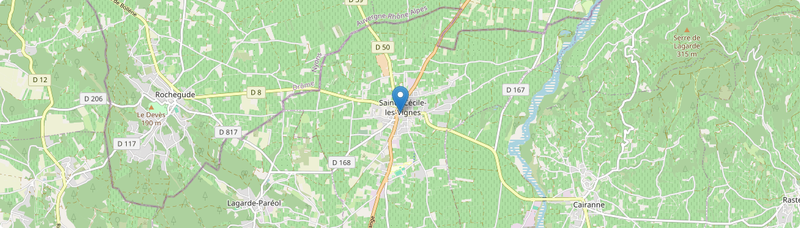 Sainte-Cécile-les-Vignes - Carte