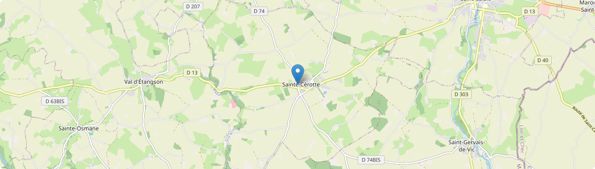 Sainte-Cérotte - Carte