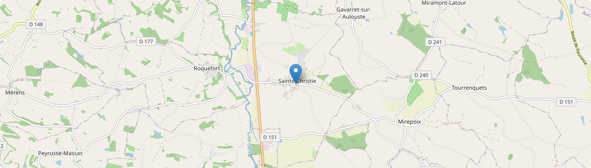 Sainte-Christie - Carte