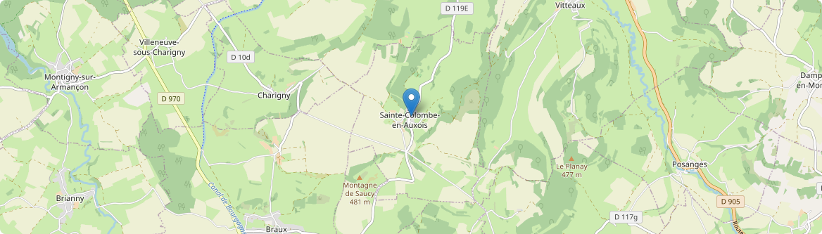 Sainte-Colombe-en-Auxois - Carte