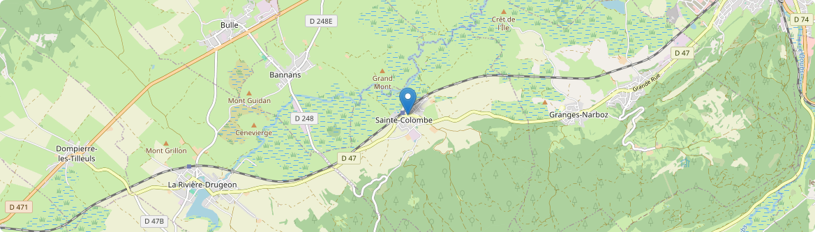 Sainte-Colombe - Carte
