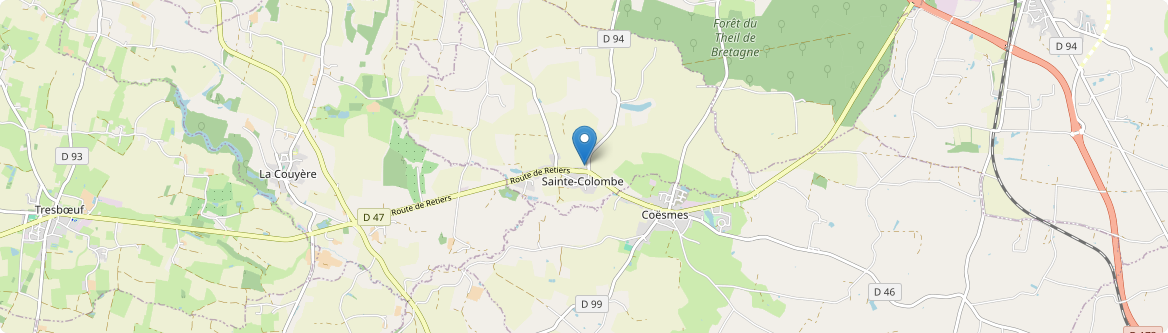 Sainte-Colombe - Carte