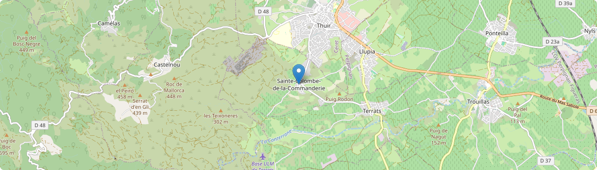 Sainte-Colombe-de-la-Commanderie - Carte