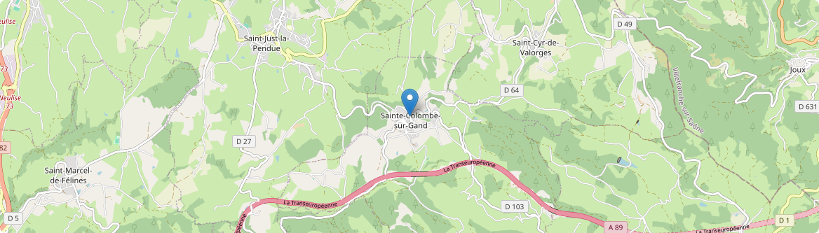 Sainte-Colombe-sur-Gand - Carte