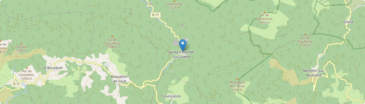 Sainte-Colombe-sur-Guette - Carte