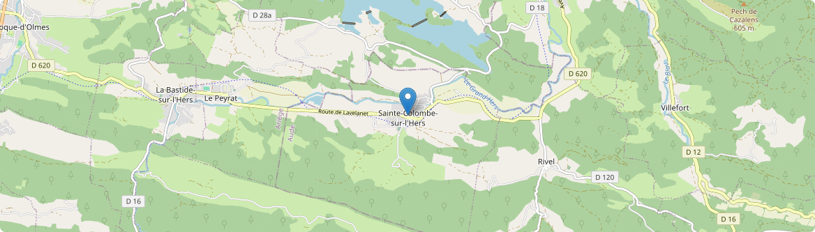 Sainte-Colombe-sur-l'Hers - Carte