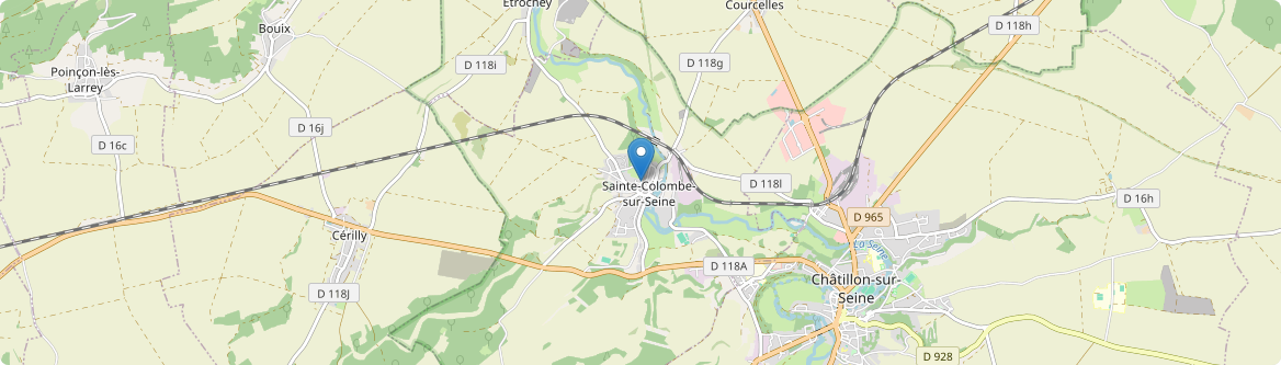 Sainte-Colombe-sur-Seine - Carte