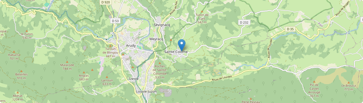 Sainte-Colome - Carte