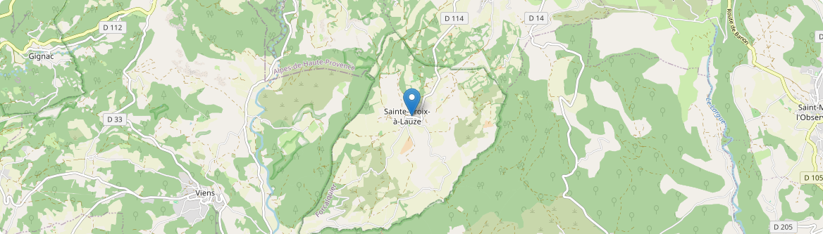 Sainte-Croix-à-Lauze - Carte