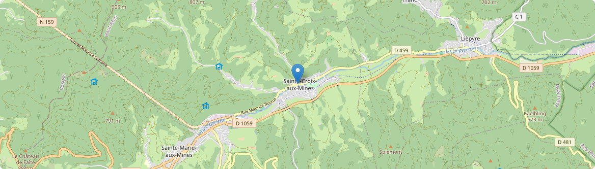 Sainte-Croix-aux-Mines - Carte