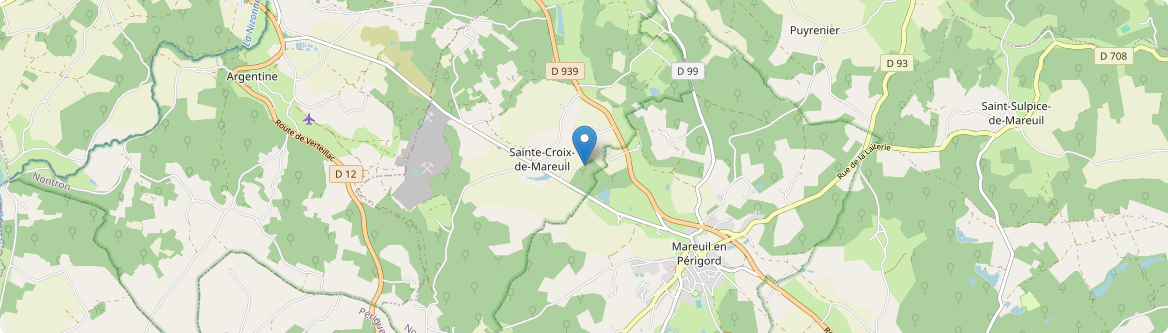 Sainte-Croix-de-Mareuil - Carte