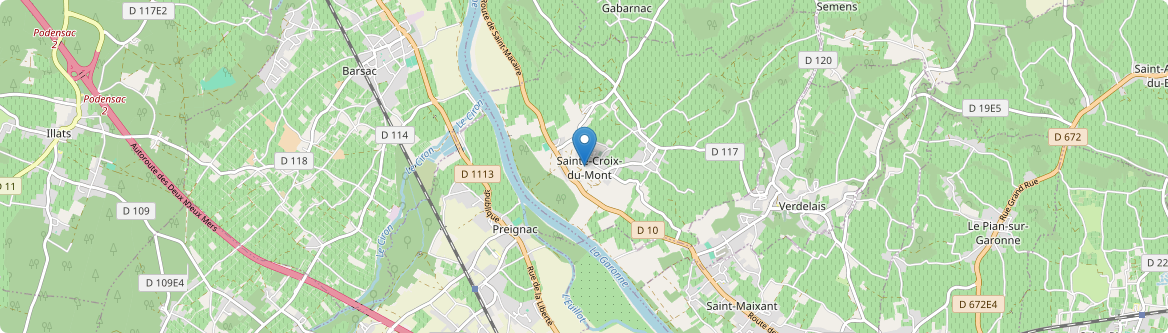 Sainte-Croix-du-Mont - Carte