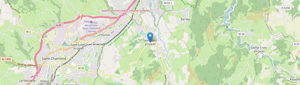 Sainte-Croix-en-Jarez - Carte