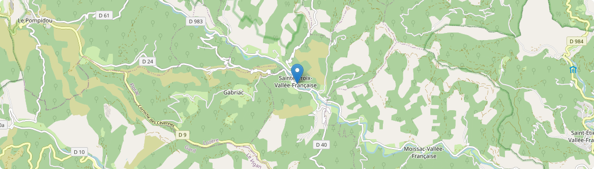 Sainte-Croix-Vallée-Française - Carte