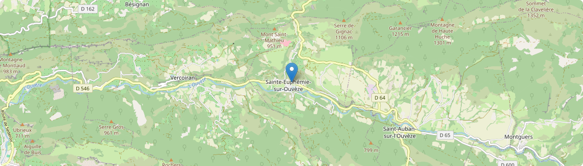 Sainte-Euphémie-sur-Ouvèze - Carte
