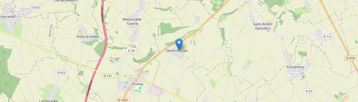 Sainte-Eusoye - Carte