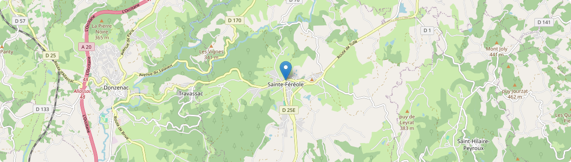 Sainte-Féréole - Carte