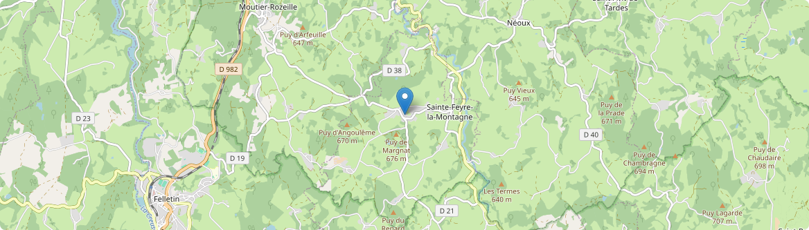 Sainte-Feyre-la-Montagne - Carte