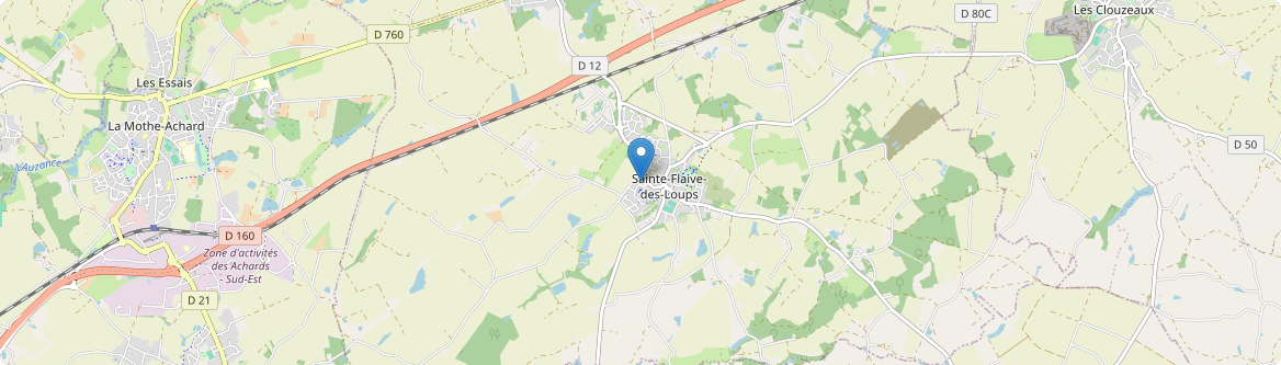 Sainte-Flaive-des-Loups - Carte