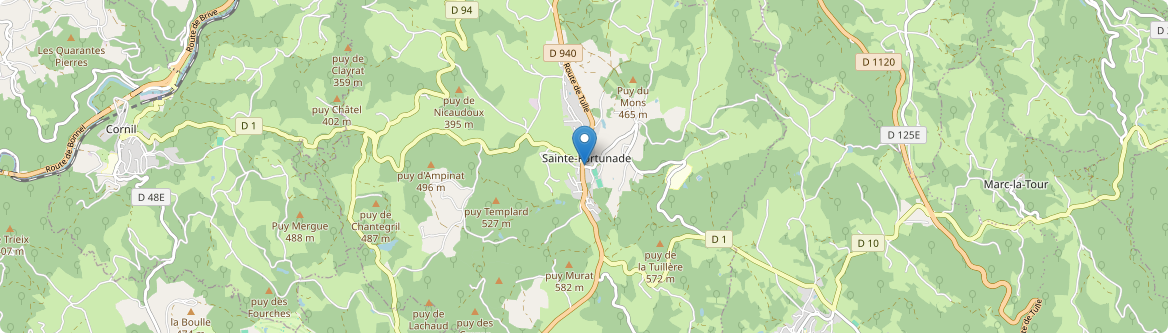 Sainte-Fortunade - Carte